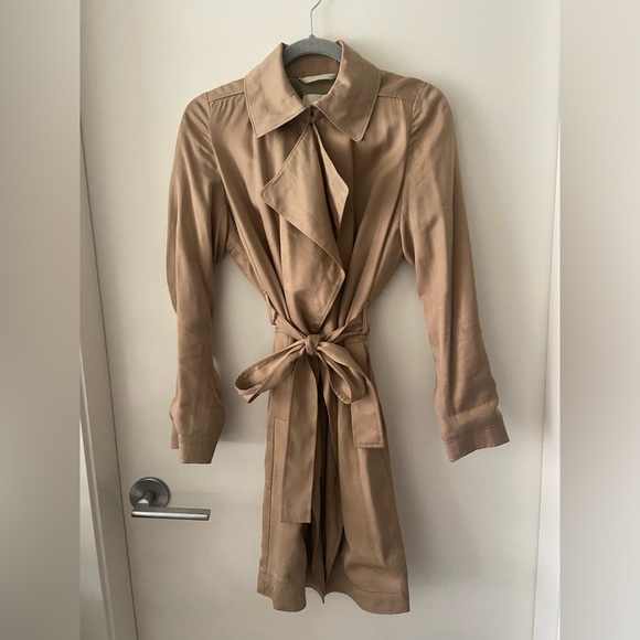Babaton Maximo Trench - Tan - Size S - Picture 4 of 7